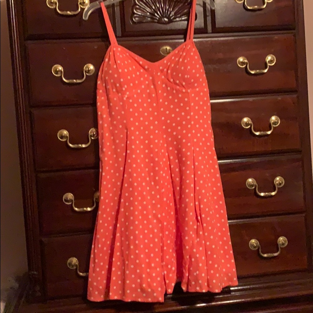 Coral American Eagle Skater Dress